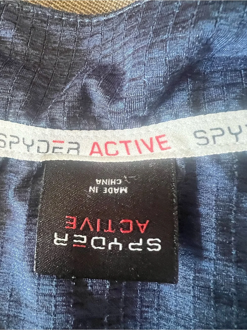 Spyder Blue Half-Zip Pullover with GreySpider Logo
